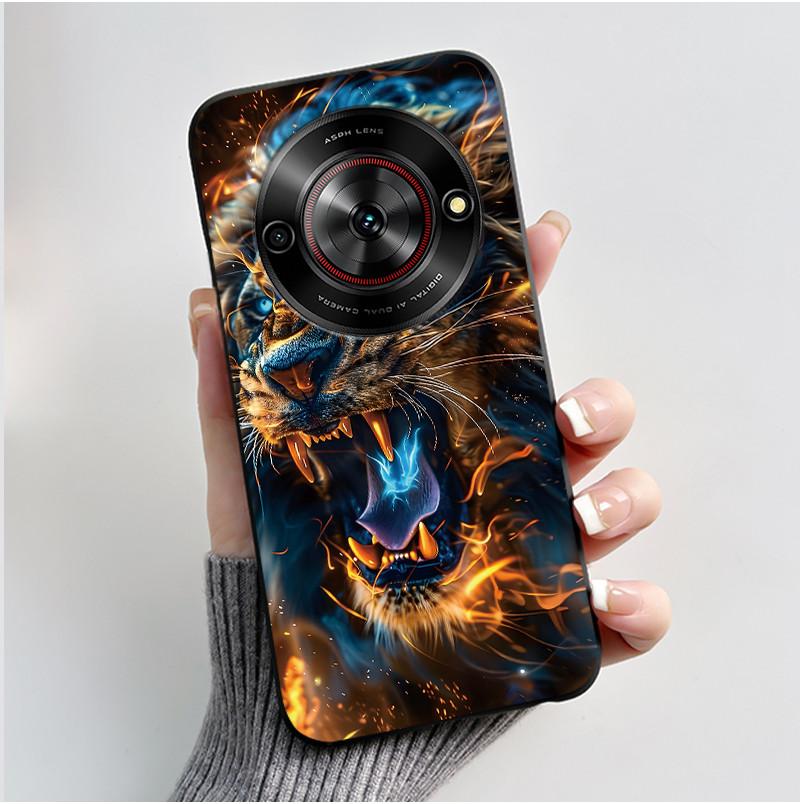Phone Casing For ZTE Blade A75 5G Z2357N Nubia Focus 5G Case Luxury Dragon Cute Cool Boys Girls Black Soft TPU Back Shell Cover