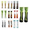 5 Paar Cartoon Hühnerfuß Socken Druck Zehe Kuh lustig Kurze Socken Kreativ Lustige Frosch Socken Damen