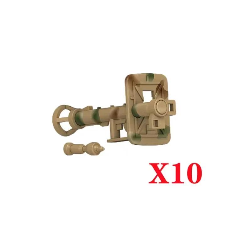 Building Blocks Weapons Accessory Soldier Digital Gift Ninja Sword Mortar Cannon Missile Launcher RPG Toys Mini Brick X006