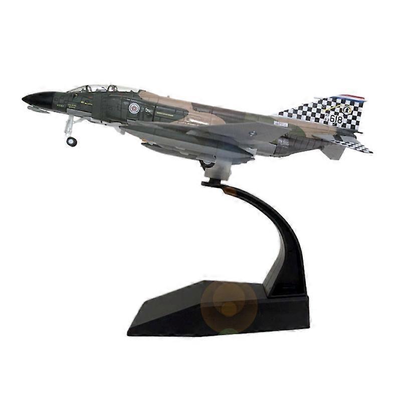 1/100 Scale Military Model Toys USAF F-4C Phantom Fighter Diecast Metal Plane For Gift Boys Kids Collection Decoration Teaching