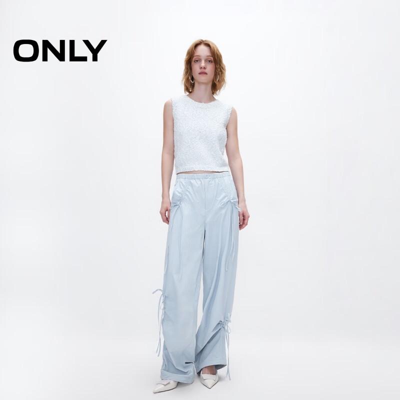 ONLY Women's 2025 Spring Workwear Loose Long Casual Pants