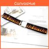 Fashionable Flame Pattern Metal Buckle Decoration Woven Canvas Belt For Men And Women Casual Style