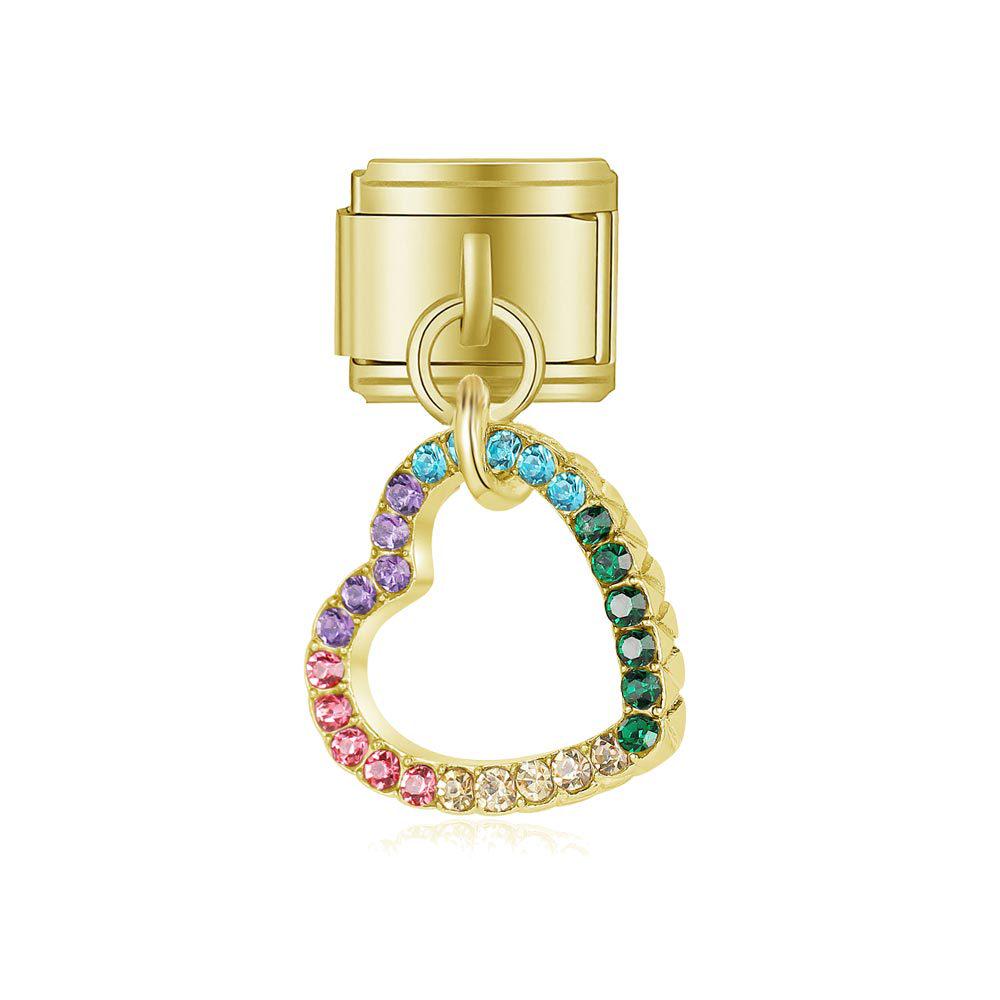 Italian Style DIY Bracelet Bangle with Pendant and Module Splicing Accessories