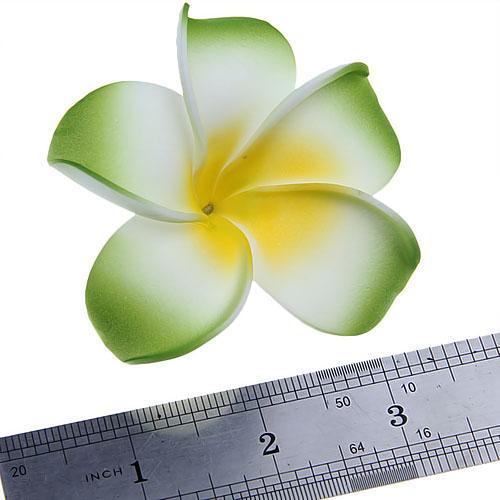 Women Girls Foam Plumeria Flower Hair Clip