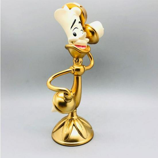 Beauty and the Beast Collection: Lumiere Candelabra & Cogsworth Pendulum Resin Table Clocks