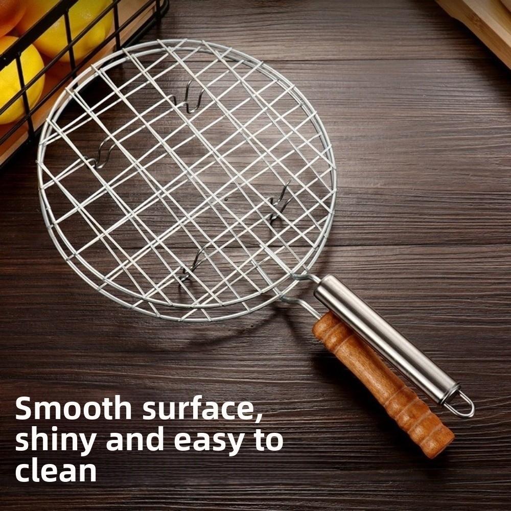 רשת ברביקיו מנירוסטה, רשת צלייה ללא הידבקות, רשת גריל ברביקיו לקמפינג