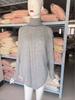 European and American Style Button-Decor Batwing Sleeve High Neck Knit Sweater for Autumn/Winter