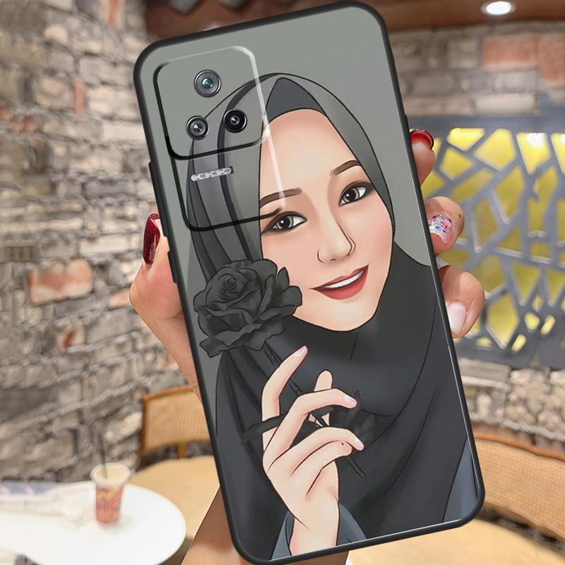 Muslim Arabic Hijab Girl Case For Xiaomi 14T Pro 13T 11T 12T 13 14 15 Ultra POCO X6 X7 Pro X3 X5 M6 F5 F6 Pro Cover