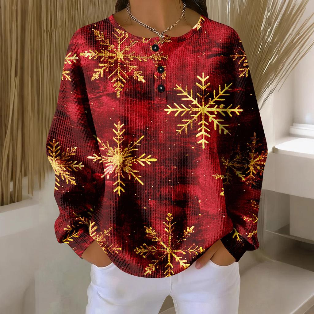 Women's Casual Shirts Long Sleeve Tops Button Up V Neck Loose Knit Fall Favorites For Women