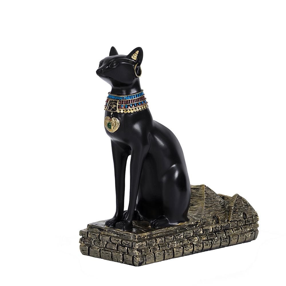Egypt Anubis Wine Rack Bastet God Cat Wine Bottle Rack Resin Arts And Crafts Bar Ornament Decoration