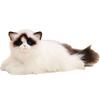 Long Hair Simulated Cat Plush Toys Fluffy Plush Kitty Figures Toy  Children Gift