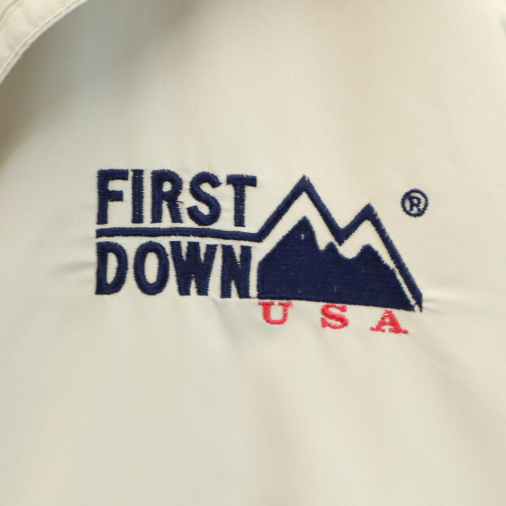 FIRSTDOWN 90s Old Long sleeve Zip jacket LL Beige Men's Used