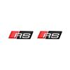 2026 2/5/10Pcs Car RS Sline Badge Steering Wheel Sticker Accessories for S1 Sline C7 A1 Q2 Q3 A4 B7 B8 B9 A3 8P 8V 8L A5 A6 C6 C5 2x