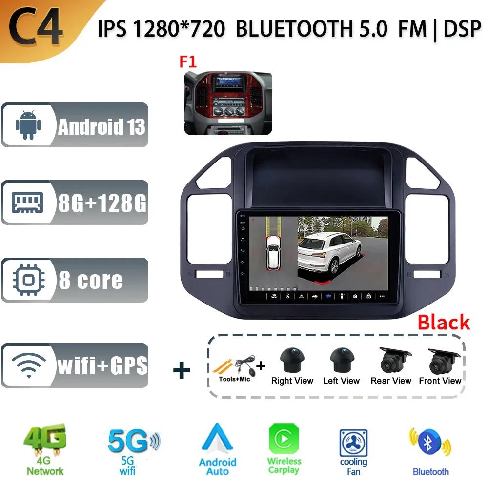 For Mitsubishi Pajero 3 V70 V60 1999-2006 Car Android 13 Radio Multimedia Navigation Stereo 4G GPS Auto Head Unit 2 Din Screen