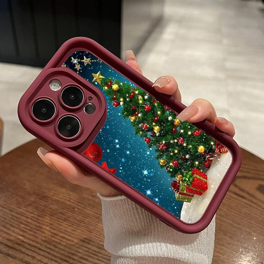 

Мягкий чехол Sky Eye Ladder для Samsung A06 A15 A25 A35 A55 A14 A24 S23 S24 FE Все модели Samsung Чехлы для телефонов Чехол NY41 Санта-Клаус Рождественская елка Samsung S24 FE