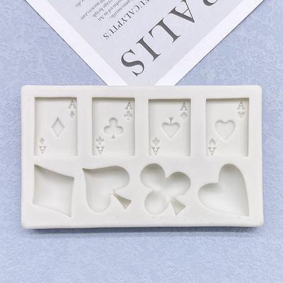 Poker Silicone Sugarcraft Mold Resin Tools Cupcake Baking Mould Fondant Cake Decorating Tools