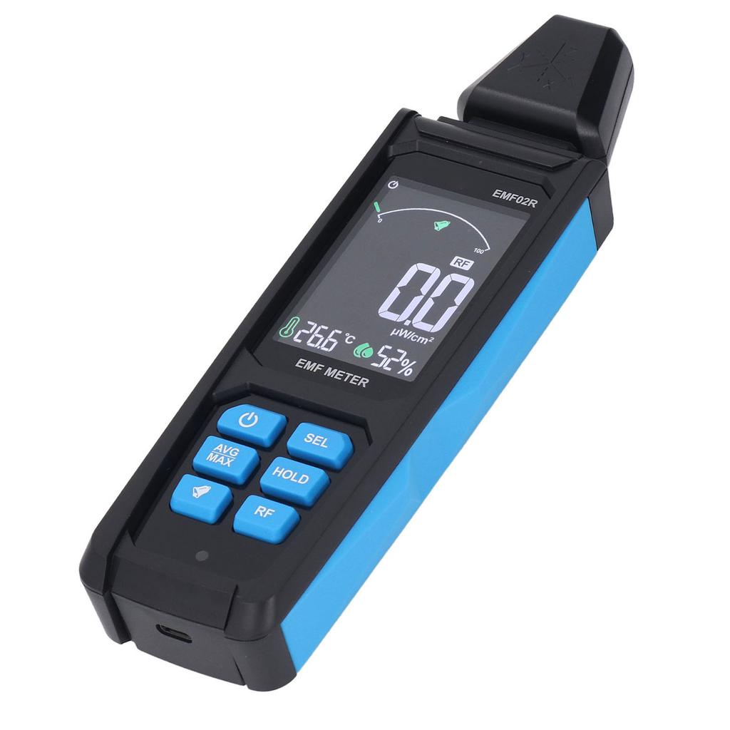 EMF Detector X Y Z Axes 30MHz To 8GHz High Sensitivity Color Display Rechargeable Electromagnetic Fi