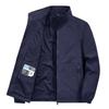 Casual Loose Fit Men's Jacket Spring Autumn Stand Collar Big Size Coat Comfortable Lightweight Business Style