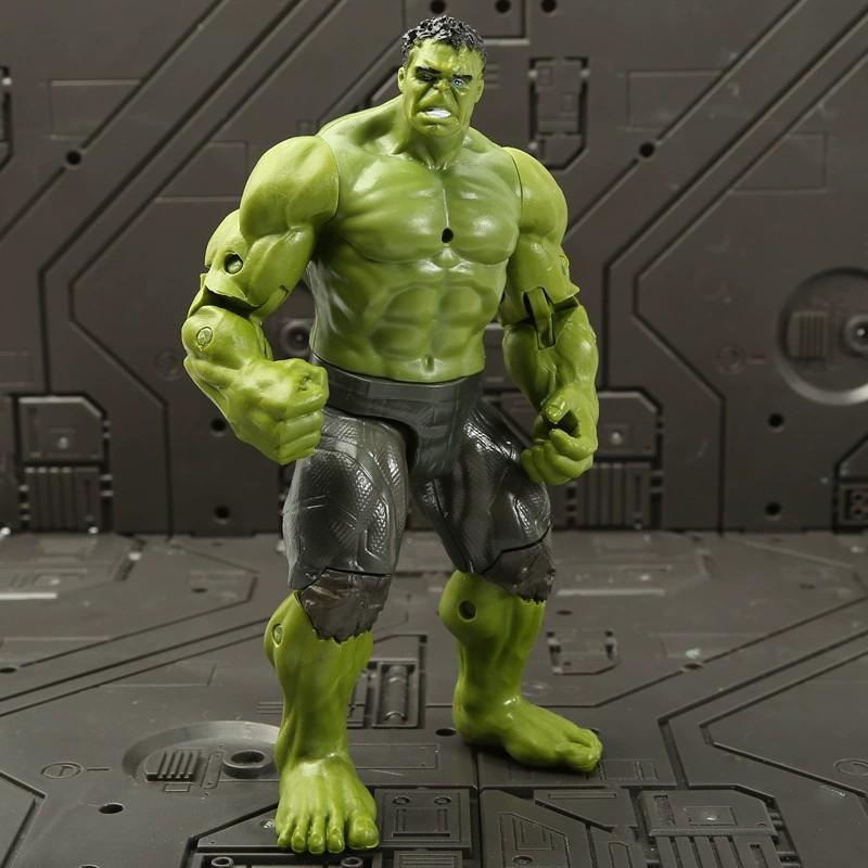Cm Children Toys Marvel Anime Figures Spiderman Hulk Action Figure Iron Man Cartoon Kids Toy Christmas Gift Glow Doll Hobbies 17 Poseable 2