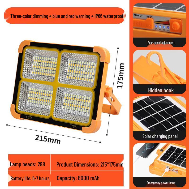 Black Scorpion Solar Portable Floodlight