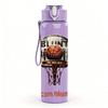 1PC Basketball Hoop Retro Sports Badge Design 750ml Color Plastic Sports Water Bottle Leakproof Flip Straw Lid Suitable for Sports Office Home Use
