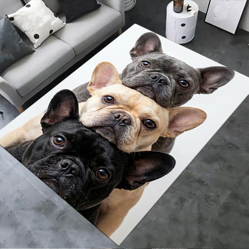 2025 New Three Puppies Carpet Rug for Living Room Bedroom Home Sofa Decoration,Kids Play Non-slip Floor Mat140
