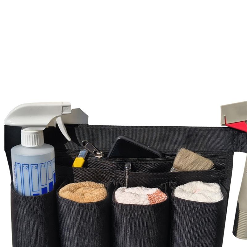 Ergonomic Adjustable Cleaning Tool Belt With Spacious Compartments Waist Organizers For Efficient Workplace Organization