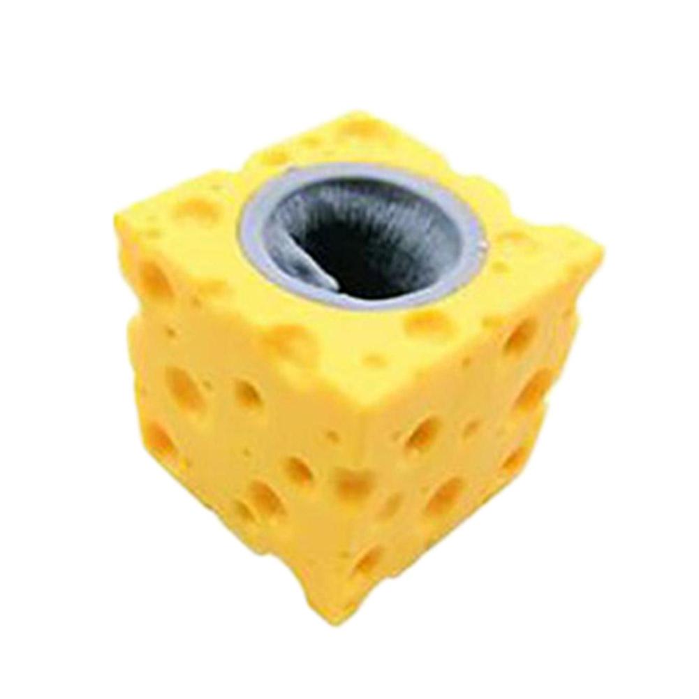 up Funny Mouse and Cheese Block Anti-stress Hide Toys Relief Toy 4.7cm Fidget Adult G7Z2