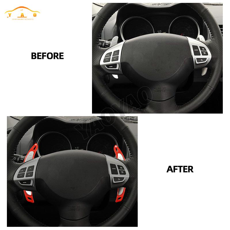 ABS Paddle Shift For Mitsubishi Lancer Inspira/ Evo X 10/ Outlander/ ASX/ Triton 2016-2022 Steering Wheel Paddle Extension Parts
