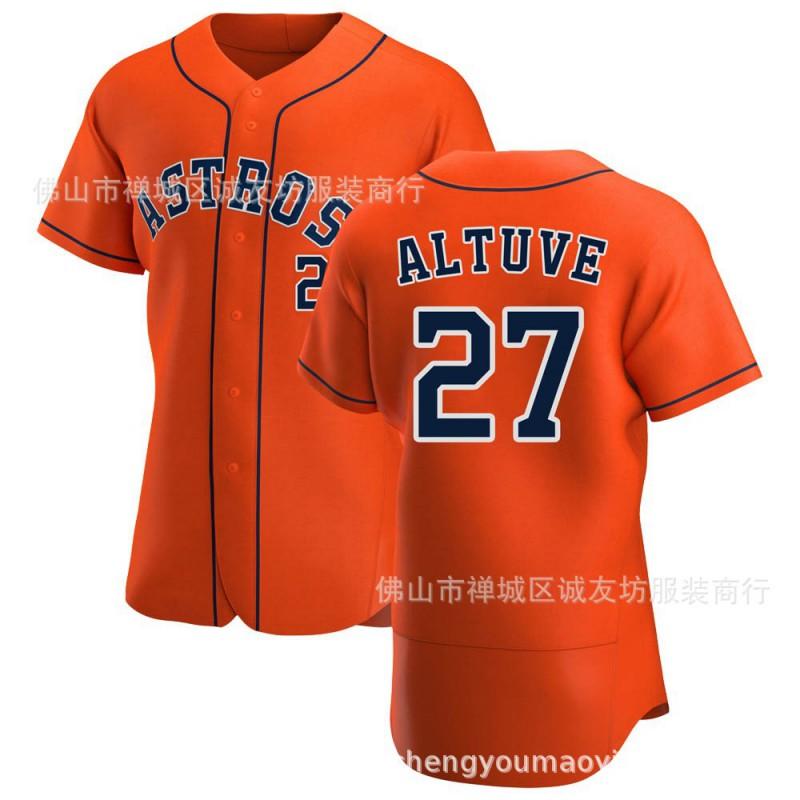 Houston Astros Jose Altuve 27 White Elite Baseball Jersey Unisex Fan Apparel Sportswear