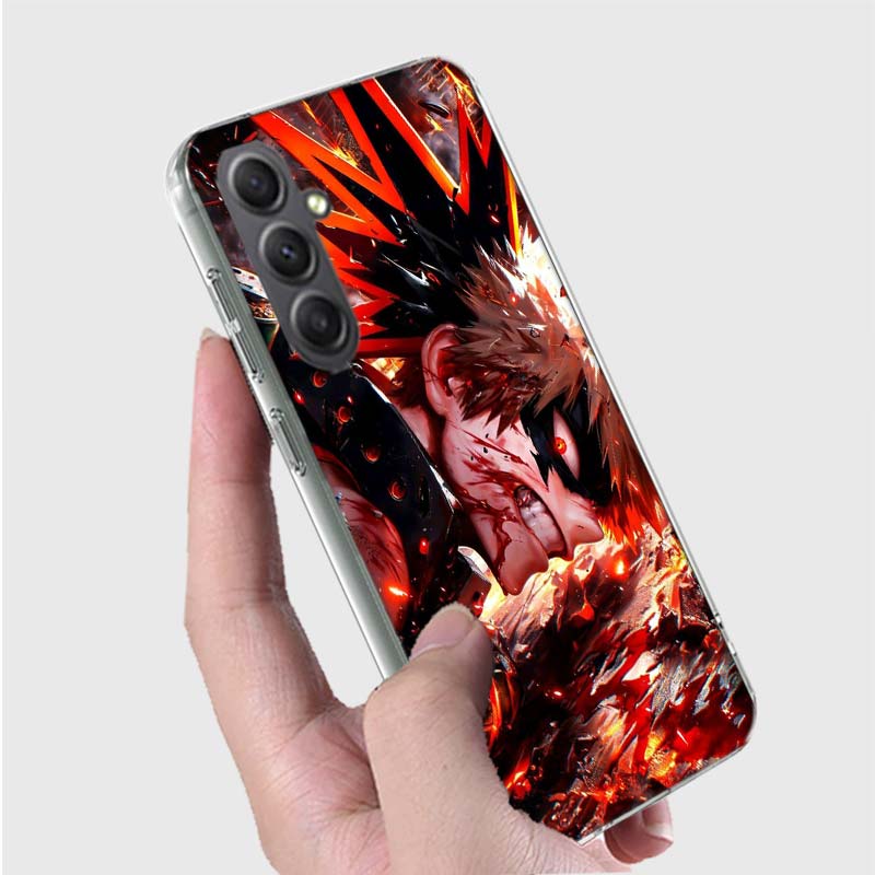 My Hero Bakugou Katsuki Phone Case for Samsung A16 A26 A36 A56 A17 A37 A57 A07 A06 A02S A03 A04S A05S Galaxy Note 20 10 A50S A71