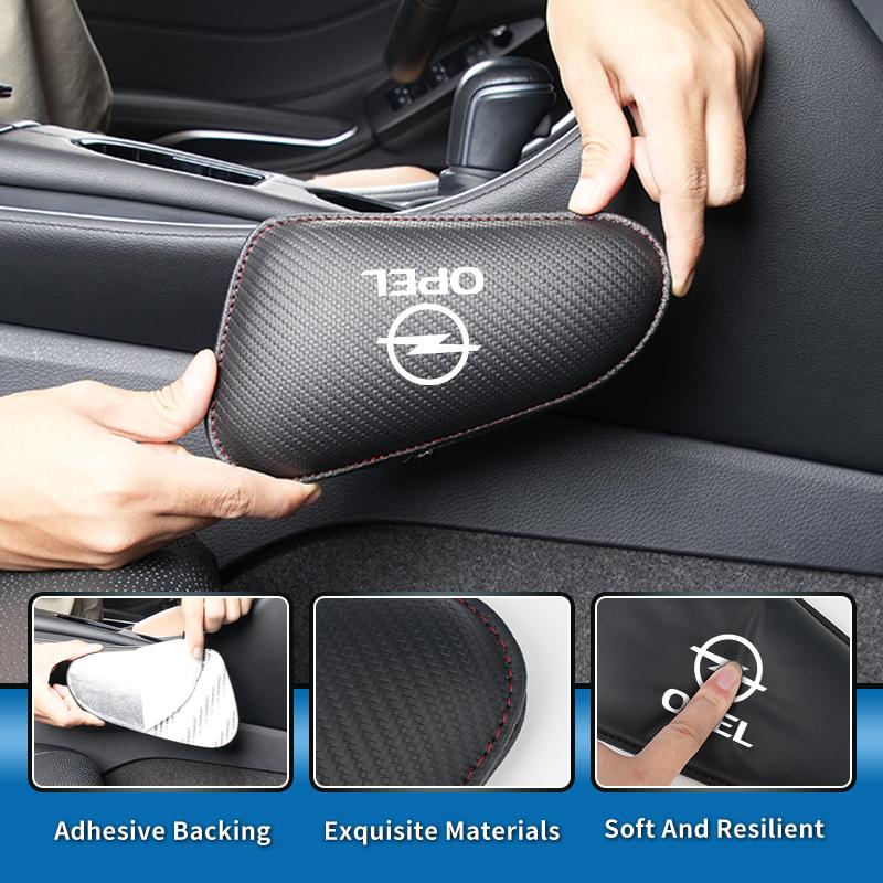 Car Knee Leg Protective Pad Foot Armrest Cushion Cover Accessories For Opel Corsa D Astra Insignia Vectra Zafira Meriva Mokka