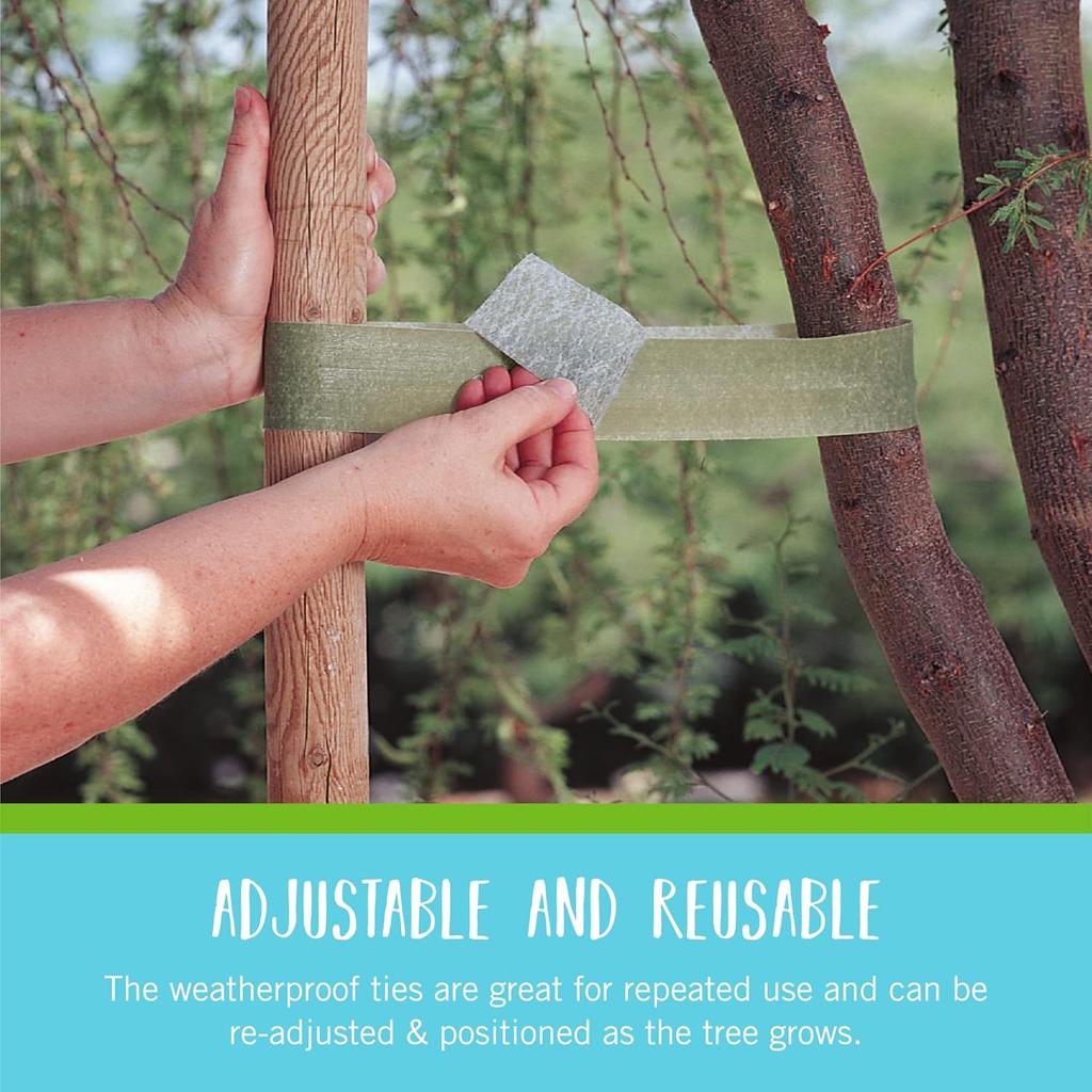 Garden Ties | Plant Supports for Effective Growing | Strong Grips Are Reusable and Adjustable | Cut-to-Length, 10m