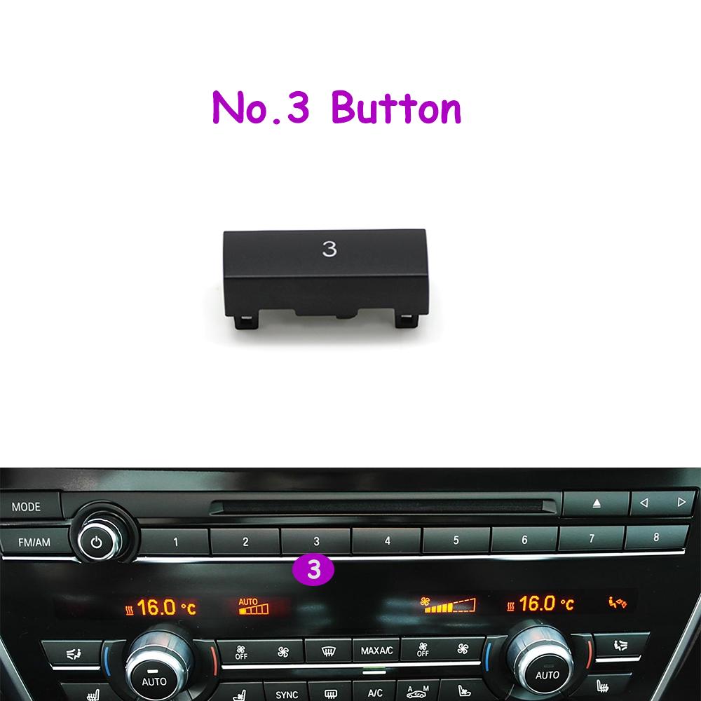 1 Stück F10 F11 F06 F12 F13 F07 F01 F02 F04 Auto Mittelkonsole CD Digital MODE FM/AM Knopf Abdeckung Zierleiste Für BMW 5er 6er 7er 5GT Serie