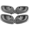 4PCS Car Ide Door Handle Left Right Gray Set For 1998-2001 Suzuki Baleno