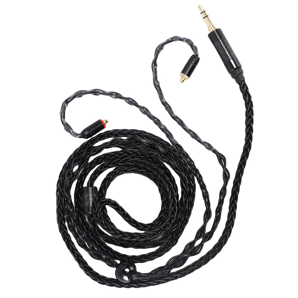 IEM Cable Fit for SE535 SE846 Earphone 16 Core Silver Plated OFC Earphone Cord MMCX To 3.5mm Cable