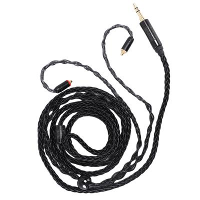 IEM Cable Fit for SE535 SE846 Earphone 16 Core Silver Plated OFC Earphone Cord MMCX To 3.5mm Cable