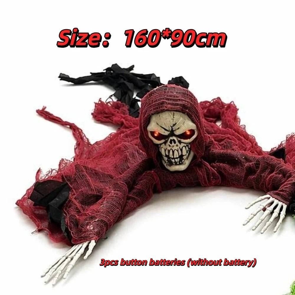 Bald Head Halloween Crawling Ghost Electric Climbing Zombie Figure Haunted House Prop