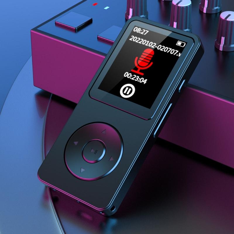 Portable MP3 Player Bluetooth-compatible Wireless Auxiliary Connectivity 1.8Inch Display Music Player E-Book Voice Recorder