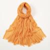 Large Size Cotton Feeling Scarf Women Plain Foulard Femme Luxury Hijab Long Bandana Evening Party Dress Shawls and Wraps