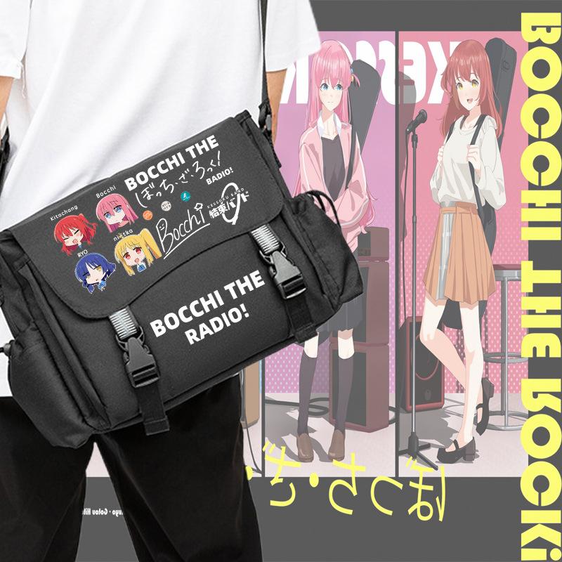 Lonely Rock Joint Oblique Span Schoolbag Two-Dimensional Junior High School Student Tutoring Bag Canvas Bag Student Animation Shoulder Backpack