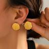 Ocean Style Shell & Snail Stud Earrings for Women – Fashionable, Versatile, Non-Fading Gold Ear Accessories