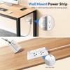 12FT Length Twin Extension Cord 2 USB-A Ports Split Power Strip  Overload Protectio