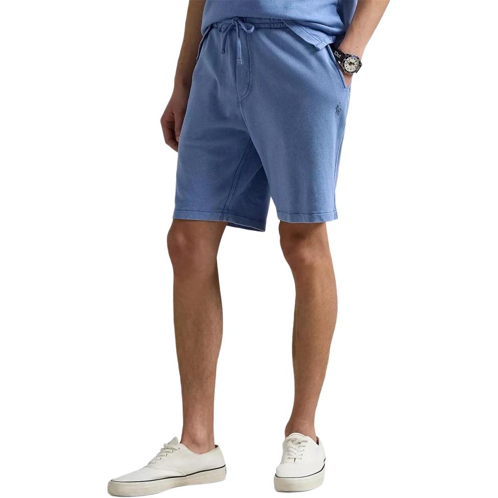 Polo Ralph Lauren SS22 Solid Color Cotton Lace-Up Casual Shorts Men shorts Blue 710704271012HARBOR