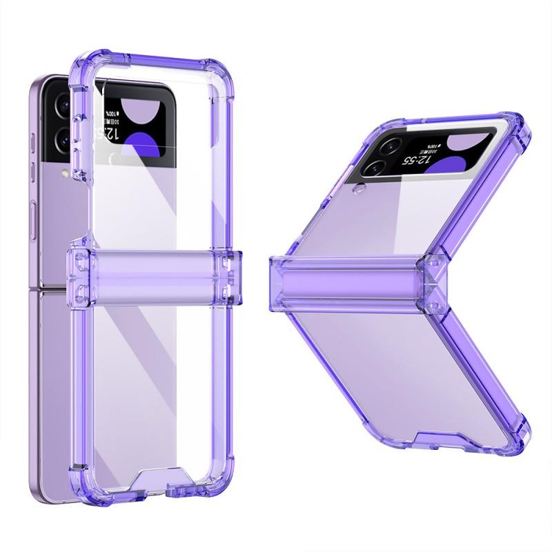 Transparent TPU Shockproof Case Galaxy Z Flip 3 4 Flexible Bumper With Air Cushion Protection Hinge Guard