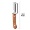 Pelapatate in Acciaio Inossidabile con Manico in Legno Pelapatate 2-in-1 per Frutta e Patate