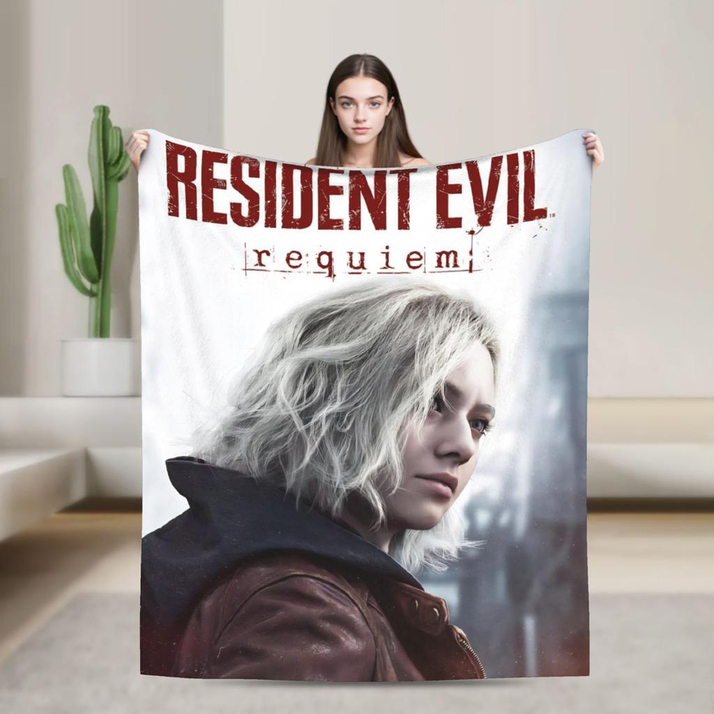Residents Evils 9  Blanket Multiple Sizes Warm Cozy Fluffy Games Throw Blankets for Couch Sofa and Bed