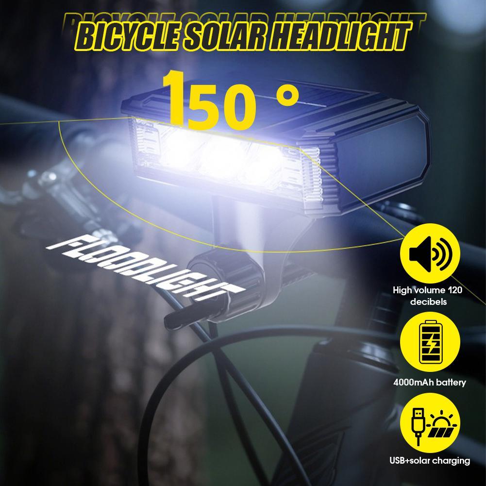 Bicycle Light Front LED Bike Light 8000mAh Waterproof Accessories Cycling Lamp Rechargeable Bike Flashlight MTB Road Y3M6
