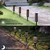 Luz solar de jardim à prova d'água lâmpada de gramado ao ar livre jardim holofote solar caminho paisagem luz subterrânea solar decoração rua