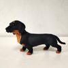 3D Kids Realistic Handcrafted Puppy Lifelike Dog Model Animals Pet Dachshund Simulation Toy